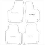 Skoda Superb Oval Clips Car Mats